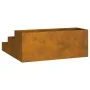 Macetero de Jardín de 3 Niveles 90x90x35 cm Acero Corrosivo von , Töpfe und Pflanzgefäße - Ref: Foro24-865840, Preis: 88,02 €...