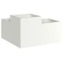 Macetero de jardín 80x80x48 cm Acero Blanco von , Töpfe und Pflanzgefäße - Ref: Foro24-865842, Preis: 121,73 €, Rabatt: -5%%
