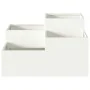 Macetero de jardín 80x80x48 cm Acero Blanco von , Töpfe und Pflanzgefäße - Ref: Foro24-865842, Preis: 121,73 €, Rabatt: -5%%