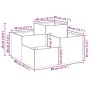 Macetero de jardín 80x80x48 cm Acero Blanco von , Töpfe und Pflanzgefäße - Ref: Foro24-865842, Preis: 121,73 €, Rabatt: -5%%
