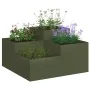 Macetero de Jardín 80x80x48 cm Verde Oliva Acero | Foro24.es | Tu tienda online para hogar, jardín y más Foro24.es