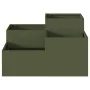 Macetero de Jardín 80x80x48 cm Verde Oliva Acero | Foro24.es | Tu tienda online para hogar, jardín y más Foro24.es