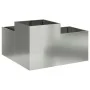 Macetero para jardín 80x80x48 cm de acero galvanizado | Foro24.es | Tu tienda online para hogar, jardín y más Foro24.es