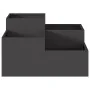 Macetero para jardín 100x100x48 cm Acero Negro by , Pots and planters - Ref: Foro24-865848, Price: 135,46 €, Discount: -5%%