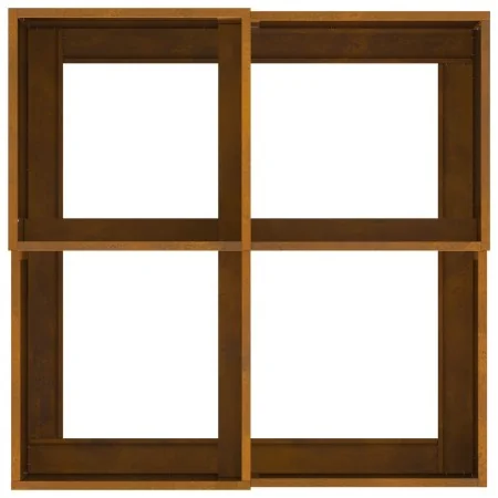 Macetero de jardín 100x100x48 cm Acero resistente a la intemperie by , Pots and planters - Ref: Foro24-865854, Price: 128,91 ...