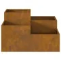 Macetero de jardín 100x100x48 cm Acero resistente a la intemperie by , Pots and planters - Ref: Foro24-865854, Price: 128,91 ...