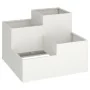 Macetero de Jardín 80x80x60 cm Acero Blanco by , Pots and planters - Ref: Foro24-865856, Price: 141,03 €, Discount: -5%%