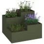 Macetero de Jardín 80x80x60 cm Verde Oliva Acero | Foro24.es | Tu tienda online para hogar, jardín y más Foro24.es