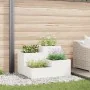 Macetero de jardín 100x100x60 cm Acero Blanco | Foro24.es | Tu tienda online para hogar, jardín y más Foro24.es