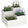 Macetero de jardín 100x100x60 cm Acero Blanco | Foro24.es | Tu tienda online para hogar, jardín y más Foro24.es