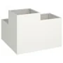 Macetero de jardín 100x100x60 cm Acero Blanco | Foro24.es | Tu tienda online para hogar, jardín y más Foro24.es