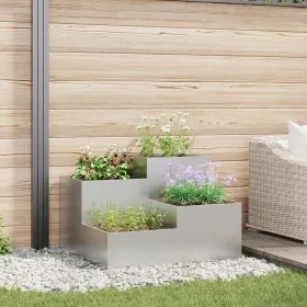 Plantador de Jardín 100x100x60 cm de Acero Galvanizado von , Töpfe und Pflanzgefäße - Ref: Foro24-865867, Preis: 134,83 €, Ra...