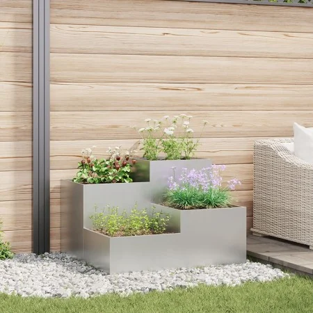 Plantador de Jardín 100x100x60 cm de Acero Galvanizado von , Töpfe und Pflanzgefäße - Ref: Foro24-865867, Preis: 134,83 €, Ra...