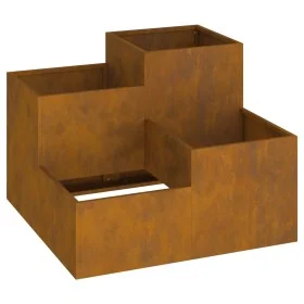 Jardinera 100x100x60 cm Acero envejecido de , Maceteros y jardineras - Ref: Foro24-865868, Precio: 148,07 €, Descuento: -5%%