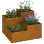 Jardinera 100x100x60 cm Acero envejecido by , Pots and planters - Ref: Foro24-865868, Price: 148,07 €, Discount: -5%%