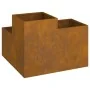 Jardinera 100x100x60 cm Acero envejecido by , Pots and planters - Ref: Foro24-865868, Price: 148,07 €, Discount: -5%%