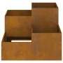 Jardinera 100x100x60 cm Acero envejecido by , Pots and planters - Ref: Foro24-865868, Price: 148,07 €, Discount: -5%%