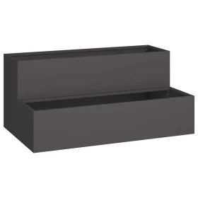 Macetero de Jardín - Acero Negro de 2 Niveles, 100x60x45 cm von , Töpfe und Pflanzgefäße - Ref: Foro24-865869, Preis: 99,09 €...