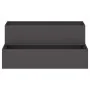 Macetero de Jardín - Acero Negro de 2 Niveles, 100x60x45 cm von , Töpfe und Pflanzgefäße - Ref: Foro24-865869, Preis: 99,09 €...