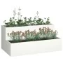Macetero de 2 Niveles 100x60x45 cm Blanco de Acero | Foro24.es | Tu tienda online para hogar, jardín y más Foro24.es