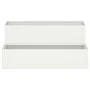 Macetero de 2 Niveles 100x60x45 cm Blanco de Acero | Foro24.es | Tu tienda online para hogar, jardín y más Foro24.es