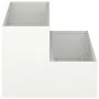 Macetero de 2 Niveles 100x60x45 cm Blanco de Acero | Foro24.es | Tu tienda online para hogar, jardín y más Foro24.es