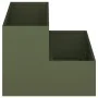 Macetero de jardín de 2 niveles 100x60x45 cm Verde oliva Acero | Foro24.es | Tu tienda online para hogar, jardín y más Foro24.es