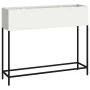 Plantador Elevado 100x26x82 cm Acero Blanco by , Pots and planters - Ref: Foro24-865877, Price: 85,52 €, Discount: -5%%