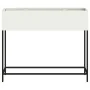 Plantador Elevado 100x26x82 cm Acero Blanco by , Pots and planters - Ref: Foro24-865877, Price: 85,52 €, Discount: -5%%