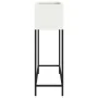 Plantador Elevado 100x26x82 cm Acero Blanco by , Pots and planters - Ref: Foro24-865877, Price: 85,52 €, Discount: -5%%