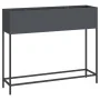 Jardinera Elevada 100x26x82 cm Acero Antracita by , Pots and planters - Ref: Foro24-865878, Price: 89,20 €, Discount: -5%%