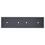 Jardinera Elevada 100x26x82 cm Acero Antracita by , Pots and planters - Ref: Foro24-865878, Price: 89,20 €, Discount: -5%%