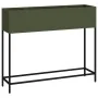 Jardinera Elevada 100x26x82 cm Verde Oliva Acero by , Pots and planters - Ref: Foro24-865879, Price: 101,10 €, Discount: -5%%