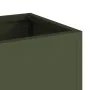 Jardinera Elevada 100x26x82 cm Verde Oliva Acero by , Pots and planters - Ref: Foro24-865879, Price: 101,10 €, Discount: -5%%