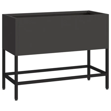 Jardinera Elevada 60x26x45 cm Acero Negro von , Töpfe und Pflanzgefäße - Ref: Foro24-865883, Preis: 53,02 €, Rabatt: -5%%