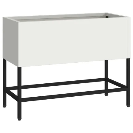 Jardinera Elevada 60x26x45 cm Acero Blanco von , Töpfe und Pflanzgefäße - Ref: Foro24-865884, Preis: 49,36 €, Rabatt: -5%%