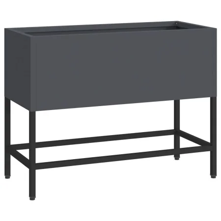 Jardinera Elevada 60x26x45 cm Acero Antracita by , Pots and planters - Ref: Foro24-865885, Price: 66,26 €, Discount: -5%%