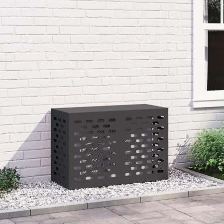 Funda para aire acondicionado negra 90x40x60 cm de acero by , Accessories for heating radiators - Ref: Foro24-865890, Price: ...