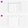 Cubierta de Aire Acondicionado Blanca 110x50x80 cm Acero by , Accessories for heating radiators - Ref: Foro24-865905, Price: ...