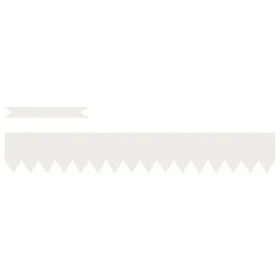 Bordes de Césped 30 pcs Blancos 100x0.5x15 cm