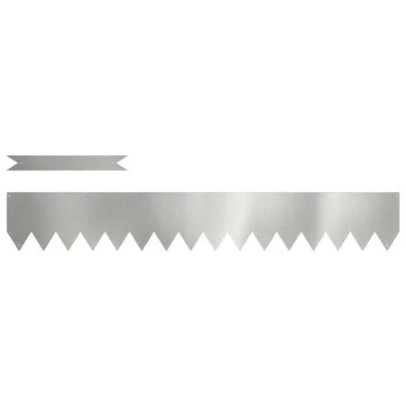 Bordes de césped 20 pcs 100x0.5x15 cm Acero Galvanizado de , Ribetes y bordes para jardín - Ref: Foro24-865939, Precio: 75,53...