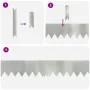 Bordes de césped 20 pcs 100x0.5x15 cm Acero Galvanizado de , Ribetes y bordes para jardín - Ref: Foro24-865939, Precio: 75,53...