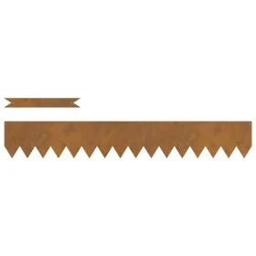Bordes de Césped 10 pcs 100x0,5x15 cm Acero Envejecido by , Garden edging and edging - Ref: Foro24-865942, Price: 58,42 €, Di...