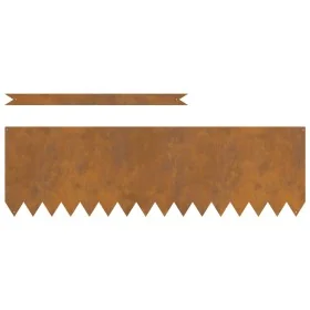 Bordes de Césped 20 pcs 100x0.5x30 cm Acero Envejecido by , Garden edging and edging - Ref: Foro24-865980, Price: 171,06 €, D...