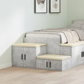 Gabinete de Almacenamiento Gris Concreto