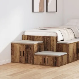 Armario de almacenamiento de madera envejecida