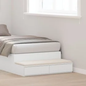 Cajones de cama en blanco, 100x36,5x16,5 cm, de