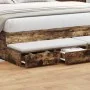 Cajones de Cama Roble Ahumado 200x36,5x16,5 cm Madera Compuesta | Foro24.es | Tu tienda online para hogar, jardín y más Foro24.es
