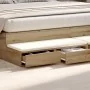 Cajones de Cama de Roble Artesanal 200x36.5x16.5 cm Madera Elaborada | Foro24.es | Tu tienda online para hogar, jardín y más Foro24.es