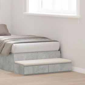 Cajones de Cama Gris Concreto 80x36,5x16,5 cm